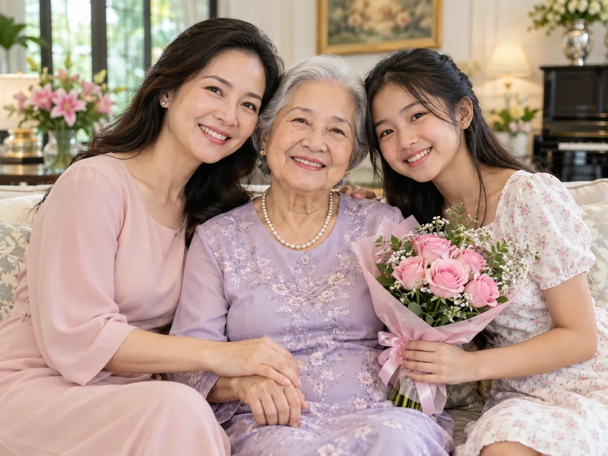 Ba thế hệ tri ân Bà